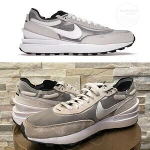 Nike Waffle One Summit White 7.5 Mens 9.5 Womens | Mesh, Suede Neutral Sneaker